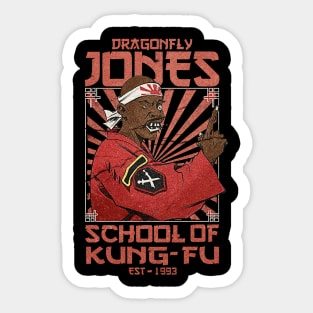 VINTAGE DRAGONFLY JONES SCHOOL EST 1993 Sticker